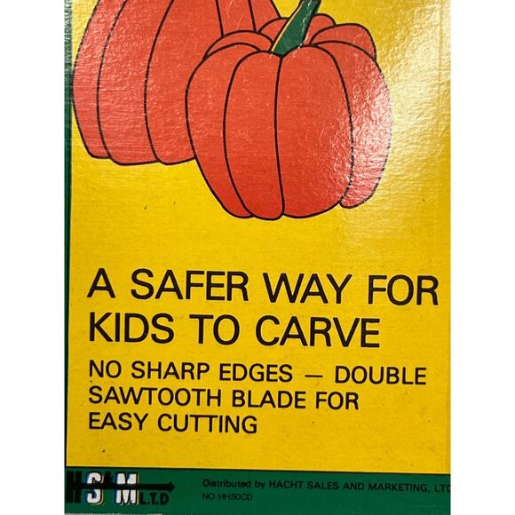 Vtg. HALLOWEEN Pumpkin Cutters Set of 2 Green/Orange NIP! - Picture 8 of 11